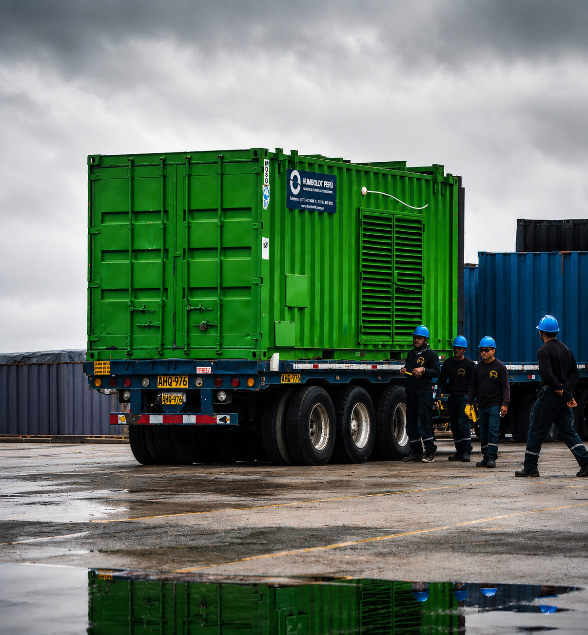 Grupo electrógeno Humboldt Perú en transporte logístico especializado